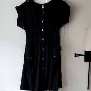 MAEVE Black Button-down Dress, size 6